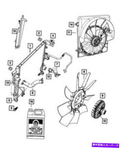 GWJo[ {MOPARGWpWG[^[2AMR3071AA Genuine Mopar Engine Cooling Radiator 2AMR3071AA