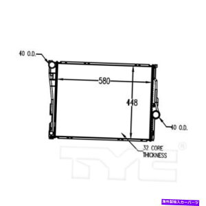 GWJo[ 99-06 BMW 3V[YE46iNon-M3j1.9/2.5/2.8/3.0L L4/V6I[g}`bÑWG[^[ Radiator for 99-06 BMW 3 Series E46 (Non-M3) 1.9/2.5/2.8/3.0L L4/V6 Automatic