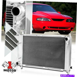 GWJo[ 94-95tH[h}X^OMT}jÃA~jE3ptH[}XpWG[^[ Aluminum 3 Row Performance Cooling Radiator for 94-95 Ford Mustang MT Manual