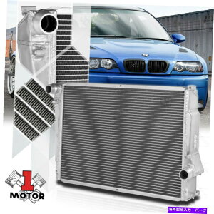 GWJo[ 98-06 BMW E46 3V[YMT̃A~jE2RAptH[}XpWG[^[ Aluminum 2 Row Core Performance Cooling Radiator for 98-06 BMW E46 3-Series MT
