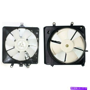GWJo[ 2007N2008Ñz_tBbgẼWG[^[pt@w/ a/ cRfT[t@ Radiator Cooling Fan w/ A/C Condenser Fan For 2007-2008 Honda Fit Left & Right