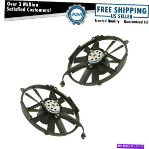 GWJo[ ZfXxcMB 300 400 500 EV[Y̕⏕WG[^[t@yAZbg2 Auxiliary Radiator Fan Pair Set of 2 for Mercedes Benz MB 300 400 500 E Series
