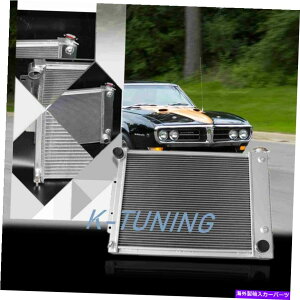 GWJo[ 67-69J}t@CAo[hL6 v83RAA~jE[VOpWG[^[ 3-Row Core Aluminum Racing Cooling Radiator for 67-69 Camaro Firebird l6 V8 AT