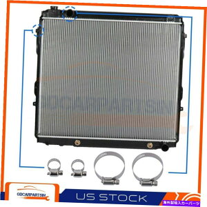 GWJo[ 2001N2007Ñg^ZRCAWG[^[4PCSICz[XNvCU2376 For 2001-2007 Toyota Sequoia Radiator With 4pcs Oil Hose Clamps CU2376