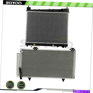 GWJo[ J[WG[^[A/CRfT[Lbg2005-2006 SCION XA SCION XBɓK܂ Car Radiator and A/C Condenser Kit Fits 2005-2006 Scion xA Scion xB