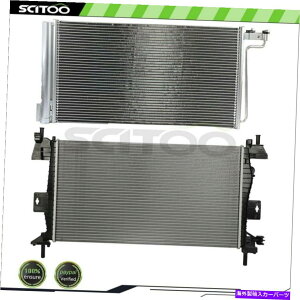 GWJo[ J[WG[^[A/CRfT[Lbg2012N2013NtH[htH[JXɓK܂ Car Radiator and A/C Condenser Kit Fits 2012 2013 2014 Ford Focus