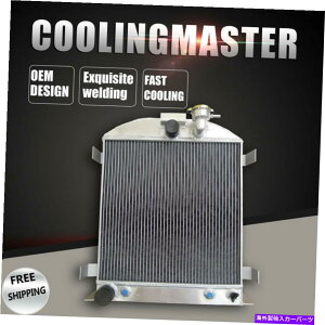 GWJo[ FIT 1932 FORD CHOPPED FORDGW3/RA62mmA~jEWG[^[ Fit 1932 Ford Chopped Ford Engine 3 Row/Core 62mm Aluminum Radiator AT