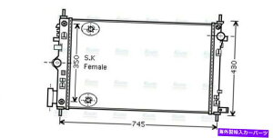 GWJo[ AVAN[gWG[^[OLA2470 1300294 1300316 AVA Coolant Radiator OLA2470 1300294 1300316