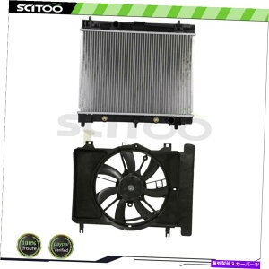GWJo[ 2007N2008N2009N2010-2018g^XɓKJ[WG[^[Ɨpt@LbgtBbg Car Radiator and Cooling Fan Kit Fit For 2007 2008 2009 2010-2018 Toyota Yaris
