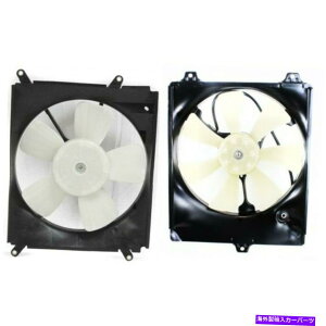 GWJo[ WG[^[pt@w/ a/ cRfT[t@95-96g^JE Radiator Cooling Fan w/ A/C Condenser Fan For 95-96 Toyota Camry Left & Right