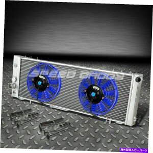 �G���W���J�o�[ 3��A���~�j�E�����[�V���O���W�G�[�^�[+2x 9 �u���[�t�@��84-90�W�[�v�`�F���L�[/���S�j�AL6/V6 3-ROW ALUMINUM RACING RADIATOR+2X 9 BLUE FAN 84-90 JEEP CHEROKEE/WAGONEER l6/V6�y���s�A���i�z