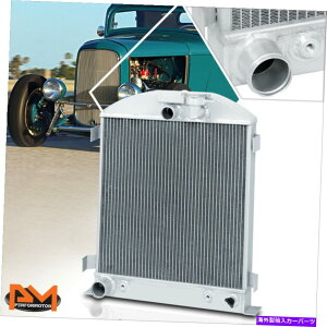 GWJo[ 1932NtH[hb[{[CXg[gbhpA~jERA3pWG[^[ For 1932 Ford B Low Boy Street Rod Mopar Aluminum Core 3-Row Cooling Radiator
