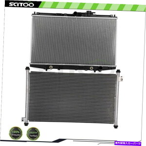 GWJo[ J[WG[^[A/CRfT[Lbg1998 1999 2000 2001 2002z_AR[hɓK܂ Car Radiator and A/C Condenser Kit Fits 1998 1999 2000 2001 2002 Honda Accord