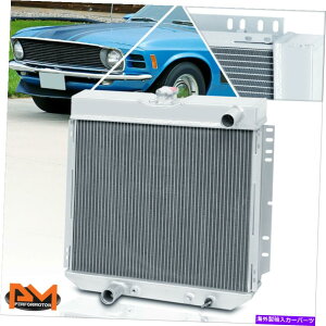 �G���W���J�o�[ 69-70 Ford Mustang/71-73 Mercury Comet L6/V8�A���~�j�E��3���p���W�G�[�^�[ For 69-70 Ford Mustang/71-73 Mercury Comet L6/V8 Aluminum 3-Row Cooling Radiator�y���s�A���i�z
