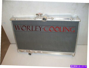 GWJo[ OHT[2A~jEWG[^[Evolution Evo 7/8 2.0L 4G63T CT9A 2 Row Aluminum Radiator FOR Mitsubishi Lancer Evolution EVO 7/ 8 2.0L 4G63T CT9A