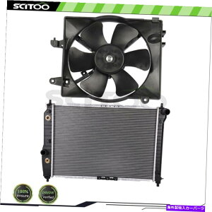 GWJo[ 2005 2006 2007|eBAbNEF[u5ɓKJ[WG[^[Ɨpt@Lbg Car Radiator and Cooling Fan Kit Fit For 2005 2006 2007 Pontiac Wave5
