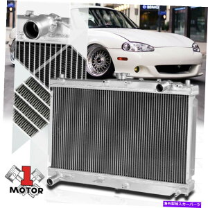 GWJo[ A~jE2RAptH[}XpWG[^[98-05 Mazda Miata MX5 MT̂߂̃WG[^[ Aluminum 2 Row Core Performance Cooling Radiator for 98-05 Mazda Miata MX5 MT