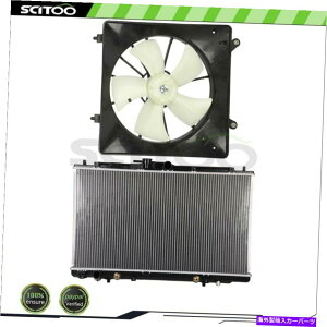 GWJo[ 1998 1999 2000 2001 2002z_AR[hɓKJ[WG[^[Ɨpt@LbgtBbg Car Radiator and Cooling Fan Kit Fit For 1998 1999 2000 2001 2002 Honda Accord
