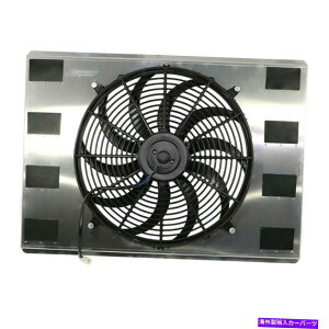 GWJo[ 18-3/4 "x 23-3/4"A~jE16 "t@ƃVEhtBbg28"WG[^[V{[tH[h[p 18-3/4" x 23-3/4" Aluminum 16" Fan And Shroud Fits 28" Radiator Chevy Ford Mopar