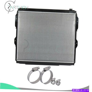 �G���W���J�o�[ 2001�N����2007�N�̃��W�G�[�^�[�X�e�����X�|�z�[�X�N�����v�t���g���^�Z�R�C�A Radiator For 2001-2007 Toyota Sequoia With stainless steel Hose Clamps