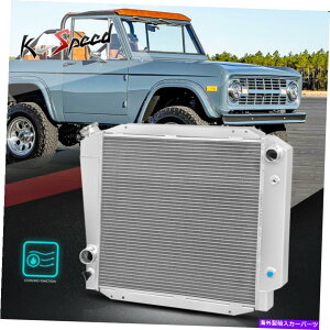 GWJo[ 66-77 Ford Bronco 2.8/3.3/4.7/4.9 I6/V83RAA~jE[VOWG[^[ 3-Row Core Aluminum Racing Radiator for 66-77 Ford Bronco 2.8/3.3/4.7/4.9 I6/V8