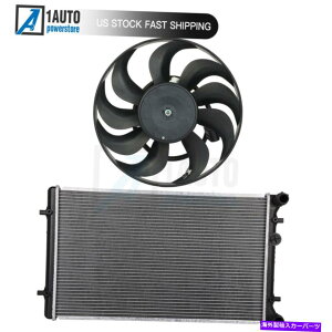 �G���W���J�o�[ 1999�N����2006�N�̓d�����W�G�[�^�[��p�t�@���L�b�gAudiTT Quattro Volkswagen Golf Electric Radiator Cooling Fan Kit For 1999-2006 Audi TT Quattro Volkswagen Golf�y���s�A���i�z