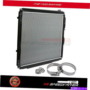 �G���W���J�o�[ 01-07�̃A���~�j�E�����W�G�[�^�[�g���^�Z�R�C�A04-06�g���^�c���h��w/ 4�z�[�X�N�����v Aluminum Radiator For 01-07 Toyota Sequoia 04-06 Toyota Tundra W/ 4 Hose Clamps