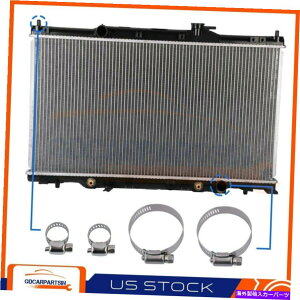 GWJo[ 2002N2006N4PCSICz[XNvz_CR-VWG[^[CU2443 For 2002-2006 Honda CR-V Radiator With 4pcs Oil Hose Clamps CU2443