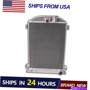 �G���W���J�o�[ 1935�N����1936�N�̃A���~�j�E�����W�G�[�^�[�t�H�[�h�V�{���[V8�G���W���X���b�v28 '' '' cooler Aluminum Radiator For 1935-1936 Ford Chevy V8 Engine Swap 28'' High with cooler