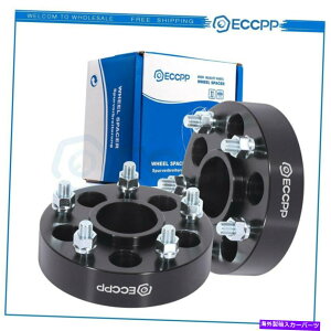 �X�y�[�T�[ ECCPP 2PCS 1.5 "5x4.5?5x5 1/2 ''�W�[�v�u���b�N�A�_�v�^�[�p�̃X�^�b�h�z�C�[���X�y�[�T�[ ECCPP 2pcs 1.5" 5x4.5 to 5x5 1/2'' studs wheel spacers For Jeep Black Adapters