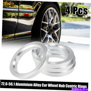 Xy[T[ 4PCS 72.6mm56.1mmA~jEJ[nuZgbNOzC[{AXy[T[ 4pcs 72.6mm to 56.1mm Aluminium Alloy Car Hub Centric Rings Wheel Bore Spacer