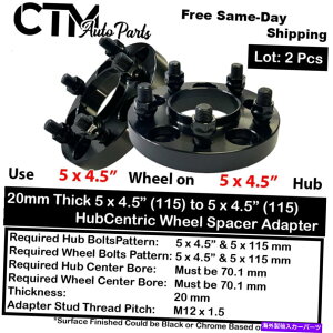 Xy[T[ 2x 20mm 5x4.5 "i115j70mm{AnuZgbNzC[A_v^[Xy[T[tBbgNSX S2000Ȃ 2x 20mm 5x4.5"(115) 70mm Bore Hubcentric Wheel Adapter Spacer Fit NSX S2000&More
