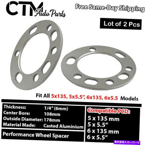 Xy[T[ 2PC 1/4 "i6mmjg^NTX4runner^R}FJN[U[6x5.5 6x139.7zC[Xy[T[ 2Pc 1/4"(6mm) TOYOTA LEXUS 4RUNNER TACOMA FJ CRUISER 6x5.5 6x139.7 WHEEL SPACER
