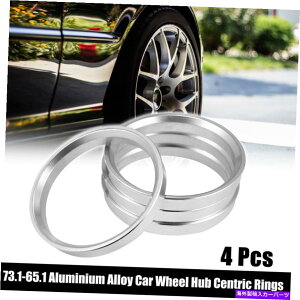 Xy[T[ 4PCS OD 73.1mmID 65.1mmA~jEJ[nuZgbNOzC[Xy[T[ 4pcs OD 73.1mm to ID 65.1mm Aluminum Alloy Car Hub Centric Rings Wheel Spacer