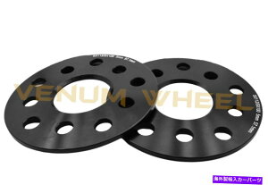 Xy[T[ 2pc 5mm 5x100 5x112AEfBtHNX[QubNzC[Xy[T[A4StGTÎ݂ɓK܂ 2pc 5mm 5x100 5x112 Audi Volkswagen Black Wheel Spacers ONLY Fits A4 Golf GTI