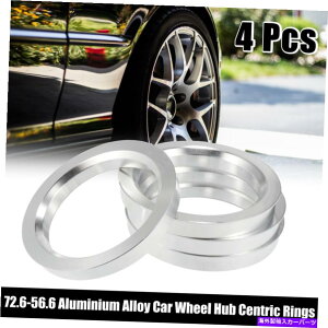 Xy[T[ 4PCS 72.6mm56.6mmA~jEJ[nuZgbNOzC[{AXy[T[ 4pcs 72.6mm to 56.6mm Aluminium Alloy Car Hub Centric Rings Wheel Bore Spacer