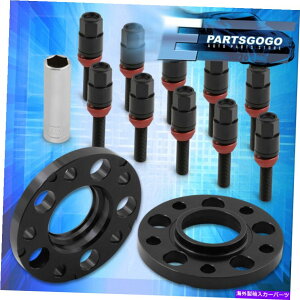 �X�y�[�T�[ BMW E36 E46 E90 15MM 5x120mm�z�C�[���X�y�[�T�[�L�b�g + M12x1.5�g���{���gBK For BMW E36 E46 E90 15mm 5x120mm Wheel Spacers Kit + M12x1.5 Extended Bolts BK�y���s�A���i�z