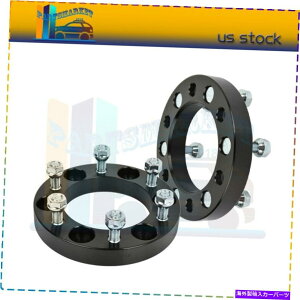 Xy[T[ 2x 6x5.5 1 "zC[Xy[T[12x1.5g^^R}̃V{[p 2x 6x5.5 1" black wheel spacers 12x1.5 for Chevrolet for Toyota Tacoma