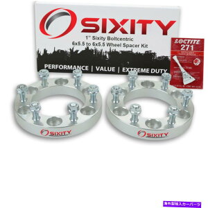 �X�y�[�T�[ 2PC 1 "6�V�e�B�s�b�N�A�b�v�g���b�NSUV�A�_�v�^�[���O�X�^�b�h6x5.5 RH�̃z�C�[���X�y�[�T�[ 2pc 1" Wheel Spacers for Sixity Pickup Truck SUV Adapters Lugs Studs 6x5.5 rh