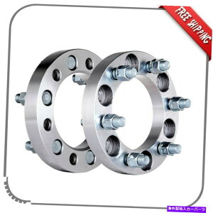 �X�y�[�T�[ 2x 1 "�����̃z�C�[���X�y�[�T�[�A�_�v�^�[6x5.5 m12x1.5�g���^�C�\�Y�V�{���[�p�X�^�b�h 2X 1" Thick Wheel Spacers Adapters 6x5.5 M12x1.5 Studs For Toyota Isuzu Chevy
