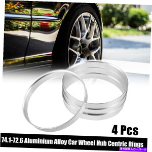 Xy[T[ 4PCS OD 74.1mmID 72.6mmA~jEJ[nuZgbNOzC[Xy[T[ 4pcs OD 74.1mm to ID 72.6mm Aluminum Alloy Car Hub Centric Rings Wheel Spacer