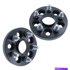スペーサー 2 PCS 1 "ハブセントリック5x100ホイールスペーサーはスバルWRXインプレッサシオンFR-Sに適合します 2 pcs 1" Hubcentric 5x100 Wheel Spacers Fits Subaru WRX Impreza Scion FR-S