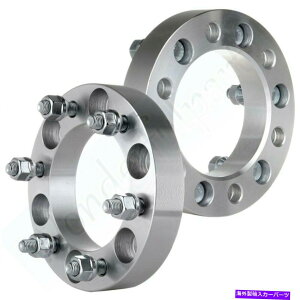 Xy[T[ 2pcs 6x5.5 12x1.5X^bh1 "̃zC[Xy[T[A_v^[ׂ͂ẴOsbNAbvׂĂɓK܂ 2Pcs 6x5.5 12x1.5 studs 1" Thick Wheel Spacers Adapter Fits All 6 Lug Pickups