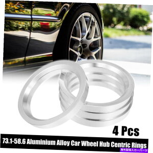 Xy[T[ 4PCS OD 73.1mmID 58.6mmA~jEJ[nuZgbNOzC[Xy[T[ 4pcs OD 73.1mm to ID 58.6mm Aluminum Alloy Car Hub Centric Rings Wheel Spacer
