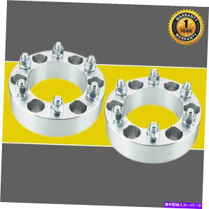 �X�y�[�T�[ �i2�j2 "����6x5.5�z�C�[���X�y�[�T�[�A�_�v�^�[14x1.5�V�{���[�V���o���[�h1500�̃X�^�b�h (2) 2" Thick 6x5.5 Wheel Spacers Adapters 14x1.5 studs for Chevy Silverado 1500
