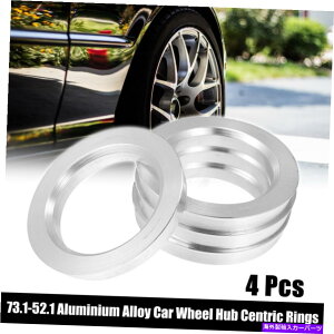 Xy[T[ 4PCS OD 73.1mmID 52.1mmA~jEJ[nuZgbNOzC[Xy[T[ 4pcs OD 73.1mm to ID 52.1mm Aluminum Alloy Car Hub Centric Rings Wheel Spacer
