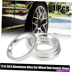 Xy[T[ 4PCS 72.6mm58.6mmA~jEJ[nuZgbNOzC[{AXy[T[ 4pcs 72.6mm to 58.6mm Aluminium Alloy Car Hub Centric Rings Wheel Bore Spacer