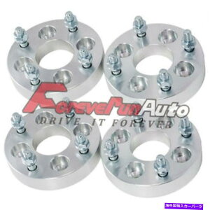 �X�y�[�T�[ 4PC 1 '' 4x100?4x4.5�z�C�[���X�y�[�T�[�A�_�v�^�[12x1.5�V�{���[�_�b�W�z���_�p�X�^�b�h 4PC 1'' 4x100 to 4x4.5 Wheel Spacers Adapters 12x1.5 Studs for Chevy Dodge Honda