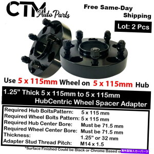 �X�y�[�T�[ 2x 1.25 ����5x115 71.5mm�{�A�n�u�Z���g���b�N�z�C�[���X�y�[�T�[�`�������W���[300 2x 1.25 Thick 5x115 71.5mm Bore HubCentric Wheel Spacer Charger Challenger 300�y���s�A���i�z