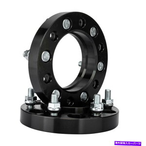 Xy[T[ 2x 1 "̍nuSzC[Xy[T[A_v^[6x5.5܂6x139.7̃g^ 2X 1" Thick Black Hub Centric Wheel Spacers Adapters 6x5.5 or 6x139.7 For Toyota